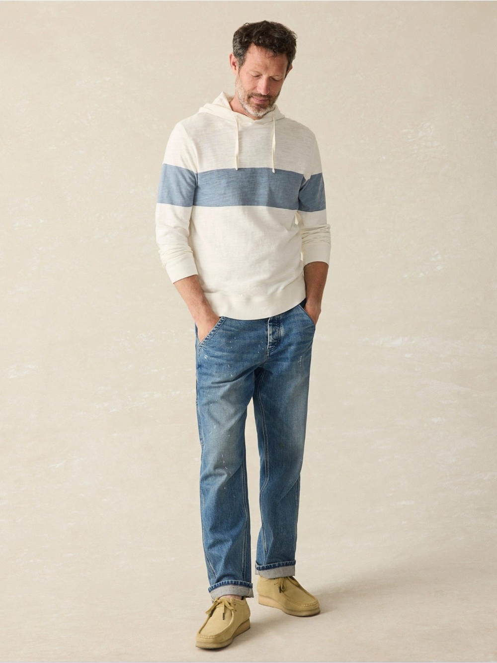 Faherty Men's Light Blue Relaxed Jeans